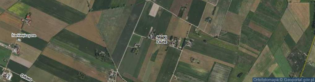 Zdjęcie satelitarne Majki Duże ul.